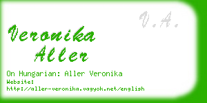 veronika aller business card